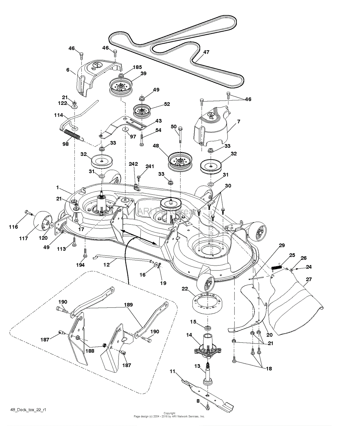 Husqvarna Yth24k48 96045003502 2014 01 Parts Diagram For Mower intended for sizing 1180 X 1482