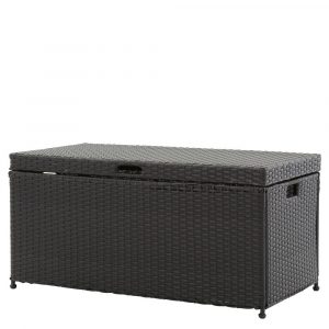 Jeco Black Wicker Patio Furniture Storage Deck Box Ori003 D The intended for sizing 1000 X 1000