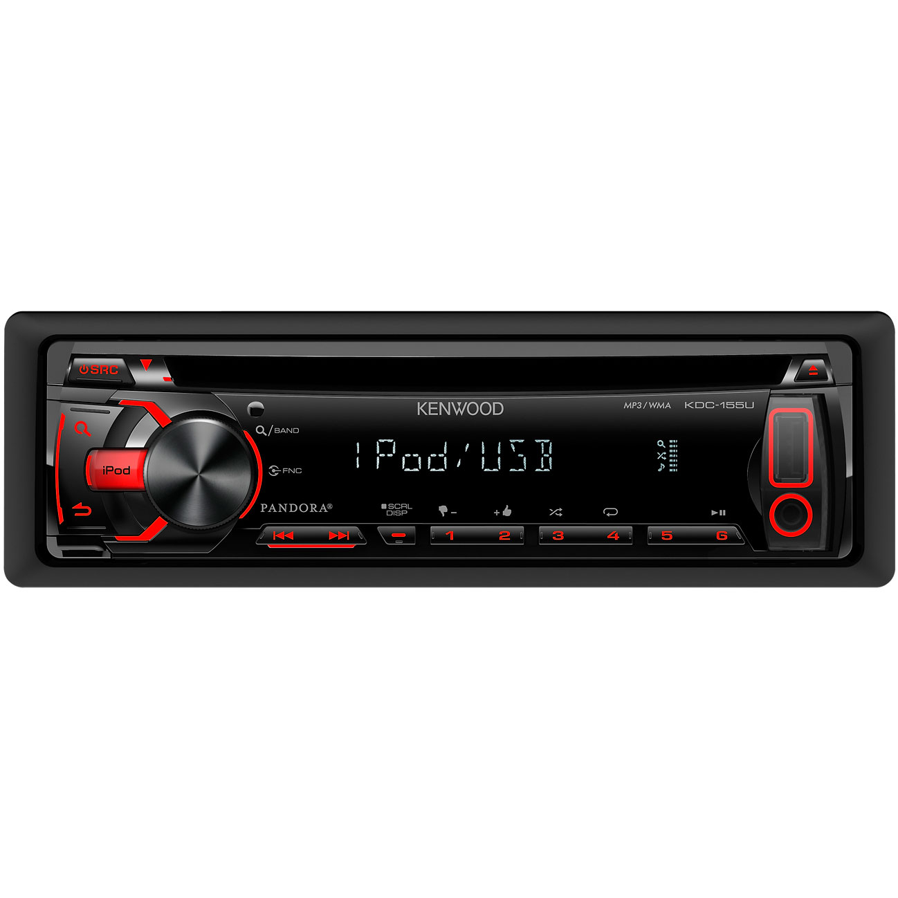 Kenwood Kdc 155u Cd Mp3 Wma Car Stereo Receiver With Usb Aux In within proportions 1298 X 1298