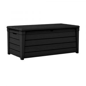 Keter Brightwood 120 Gal Resin Deck Box In Anthracite 224396 The regarding proportions 1000 X 1000