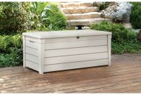 Keter Brightwood Outdoor Plastic Deck Box All Weather Resin Storage intended for size 2000 X 2000