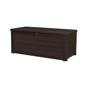 Keter Westwood 150 Gal Resin Deck Box In Espresso Brown 231666 with regard to measurements 1000 X 1000