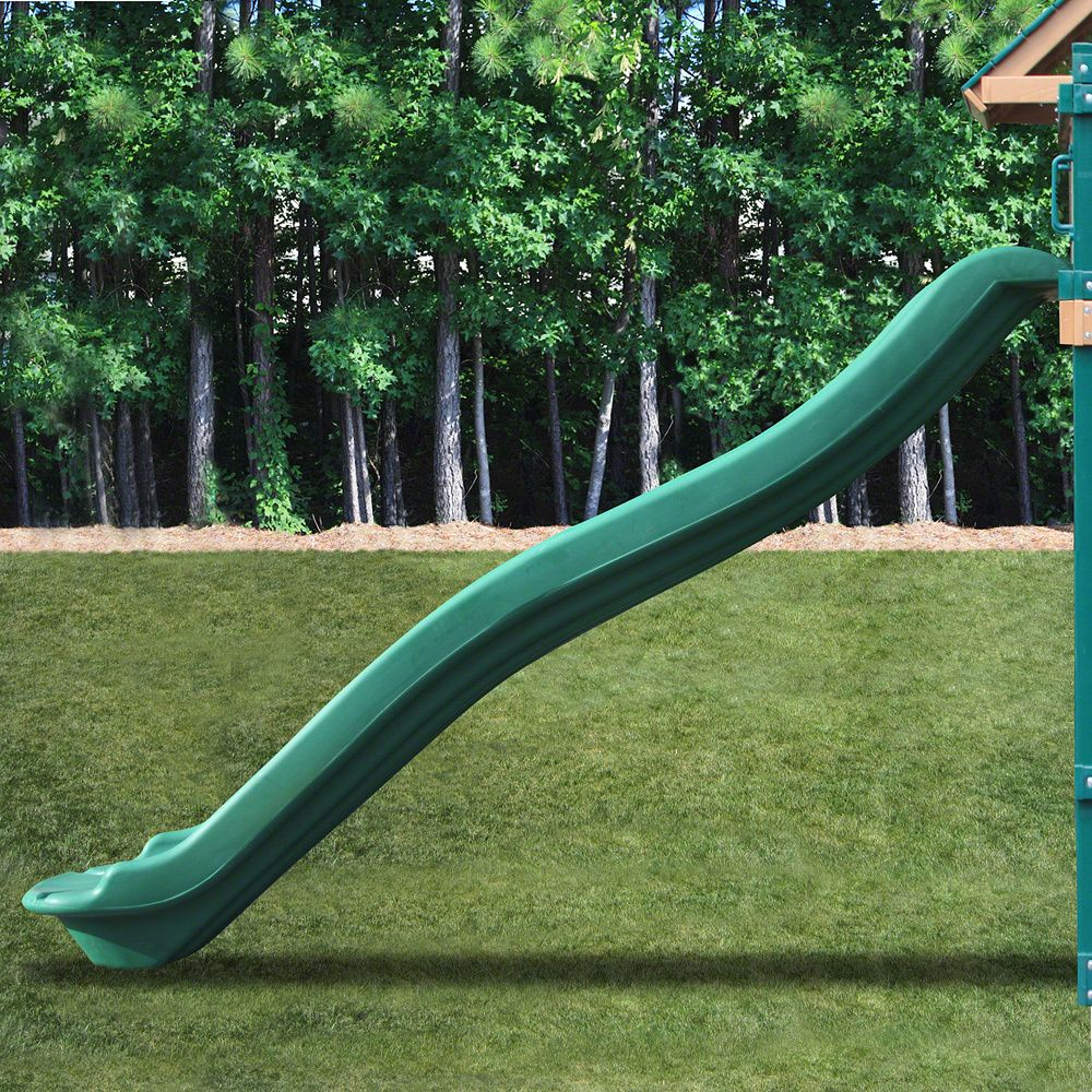 Kidwise 7 Ft Deck Height Green Rave Slide 568 Playhouse regarding sizing 1000 X 1000