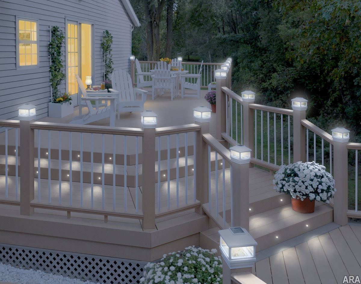 Led Deck Post Lights Led Deck Post Lights R Linkedlifes inside proportions 1200 X 944