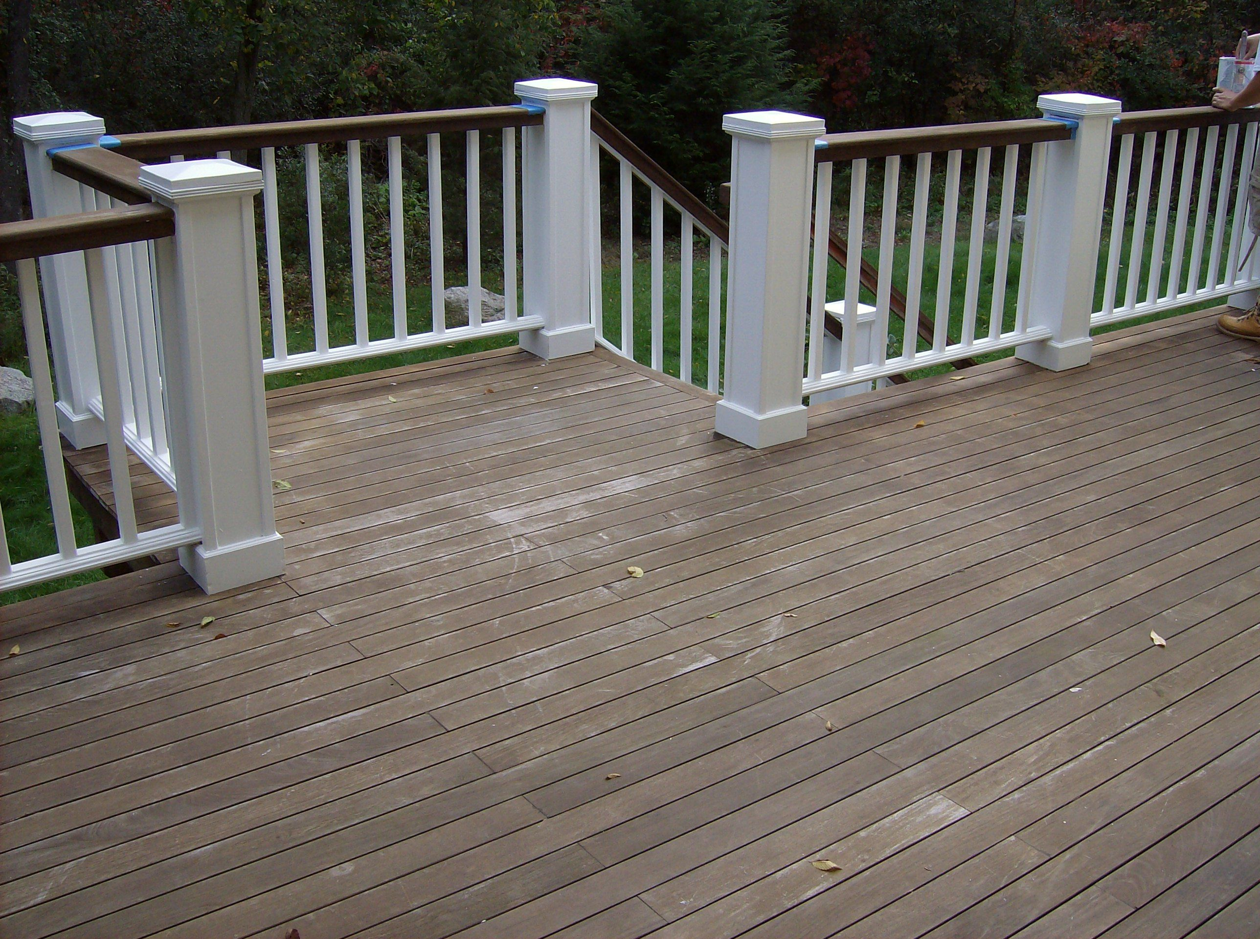 Love The Idea Of Painting Top Railing Slightly Darker Color Than throughout proportions 2576 X 1920