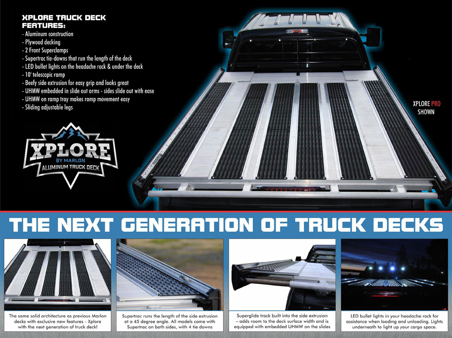 Marlon Xplore Truck Decks Xplore Pro Truck Deck Marlon Sled Deck with sizing 1500 X 1122