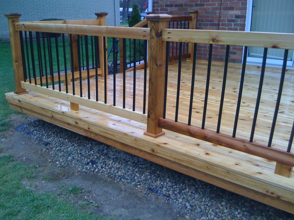 Metal Deck Balusters Metal Deck Balusters Recommendation And with measurements 1024 X 768