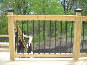 Metal Deck Spindles Over Pressure Treated Pine Deck Expressions regarding size 1200 X 900