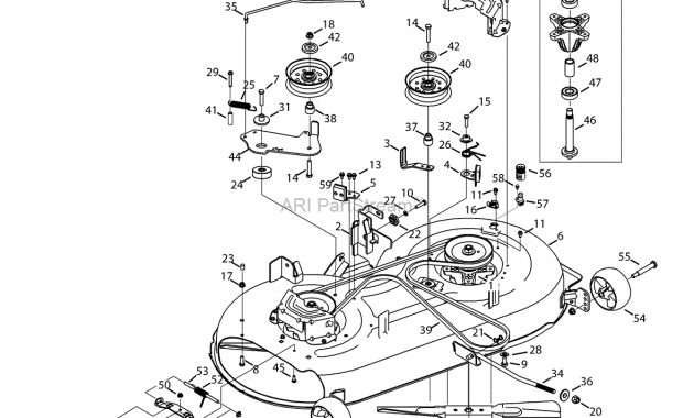 Mtd 13am775s000 2015 Parts Diagram For Mower Deck 42 Inch pertaining to size 1180 X 1527