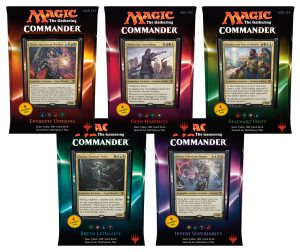 Mtg 2016 Commander Decks Set Of 5 Magic Products Commander Box in measurements 1073 X 900