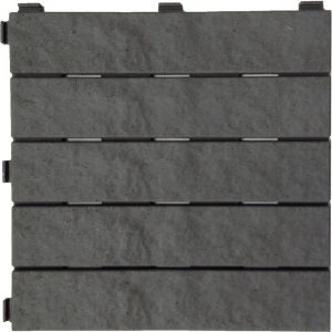 Multy Home 12 In X 12 In Rubber Slate Deck Tile 6 Pack Mt5100012 pertaining to sizing 1000 X 1000