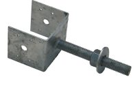 Mutual Materials 4 In Galvanized Adjustable Pier Support Bracket for dimensions 1000 X 1000