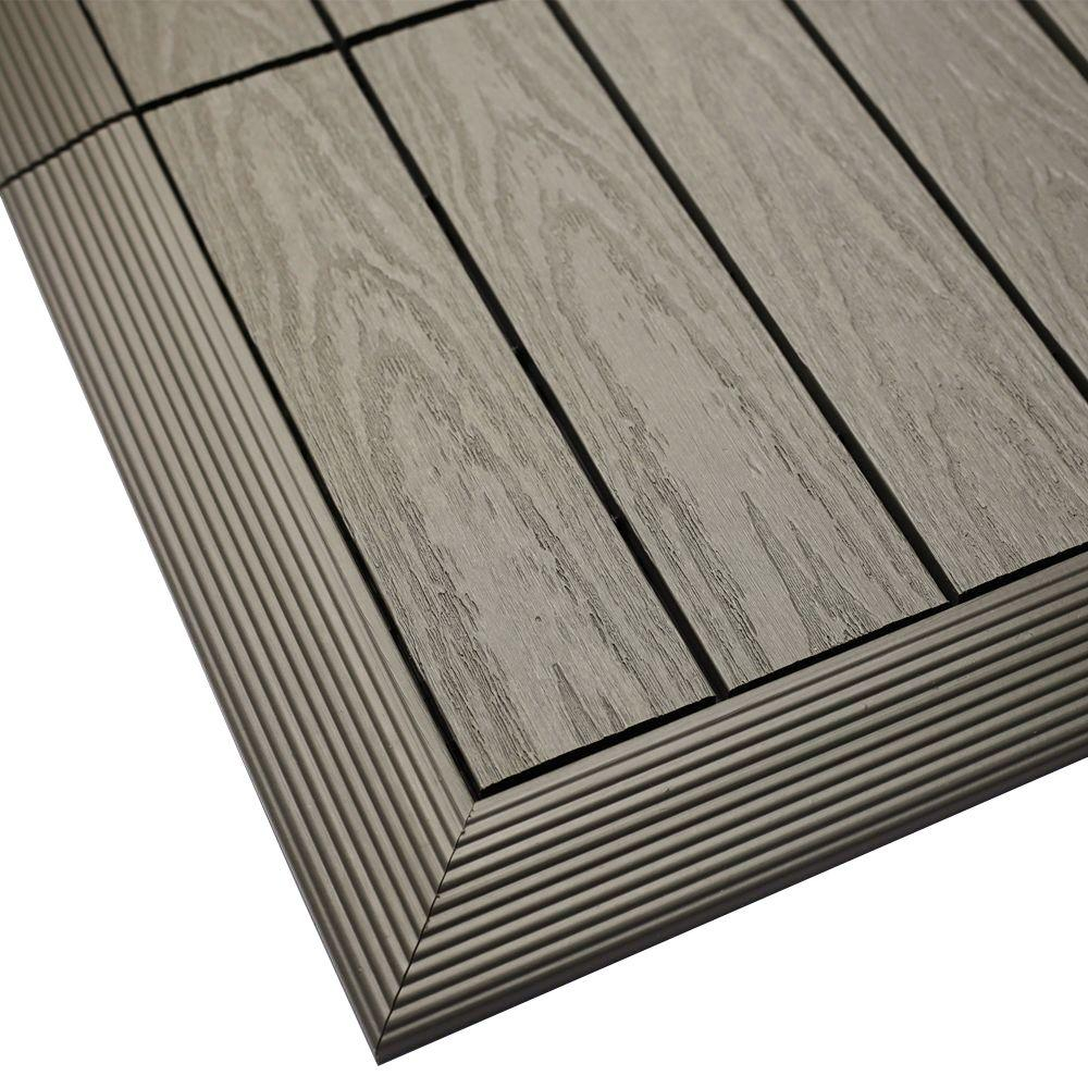 Newtechwood 16 Ft X 1 Ft Quick Deck Composite Deck Tile Outside pertaining to size 1000 X 1000