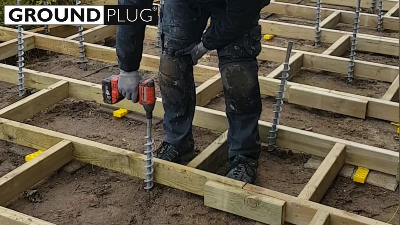 No Dig No Pour Deck Footings From Groundplug Easy Mounting System regarding sizing 1280 X 720