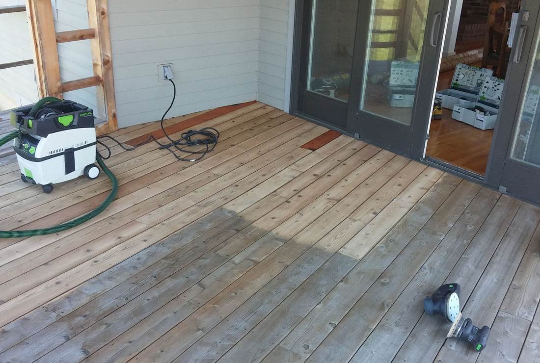 Noah Kanter Paint Wood Restoring A Weathered Cedar Deck for sizing 1100 X 740