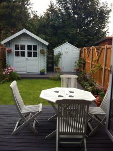 Old Garden Table And Chairs Up Cycled In Homebase Garden Colour throughout sizing 1434 X 1920