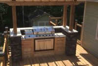 Outdoor Bbq Island Built On My Parents Deck In Muskoka Projects within dimensions 902 X 1334