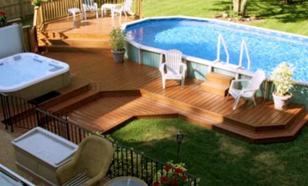 Outdoor Home Backyard Decorating Using Pool Decking Ideas With Best in dimensions 2000 X 1602