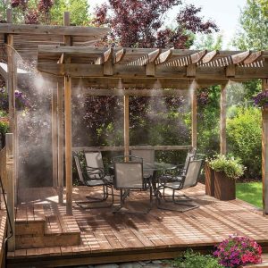 Outdoor Misting System Patio Mist Cooling Mister Kit Air Cooler Pool with measurements 1000 X 1000