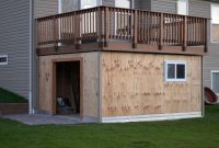 Panofish Building A Shed Under A Deck for size 1200 X 797