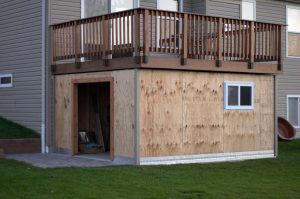 Panofish Building A Shed Under A Deck for size 1200 X 797
