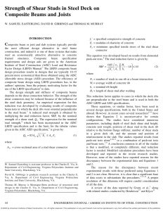 Pdf Strength Of Shear Studs In Steel Deck On Composite Beams And Joists in dimensions 850 X 1100