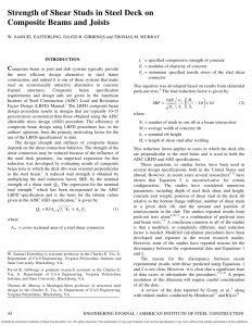 Pdf Strength Of Shear Studs In Steel Deck On Composite Beams And Joists in dimensions 850 X 1100