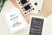 Personalized Playing Card Wedding Favors Garden Wedding Floral in sizing 1000 X 1000