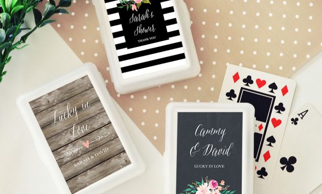 Personalized Playing Card Wedding Favors Garden Wedding Floral inside dimensions 1000 X 1000