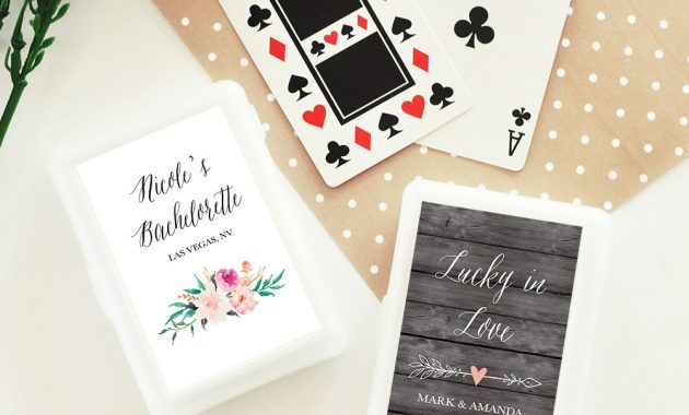 Personalized Playing Card Wedding Favors Garden Wedding Floral with dimensions 1000 X 1000