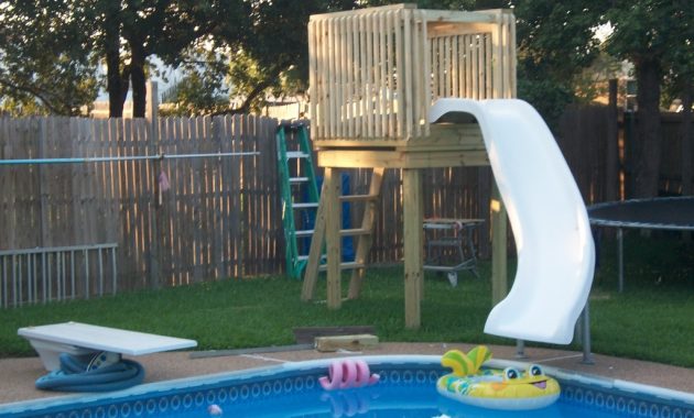 Pics Of The Pool Slide I Built Dfw Mustangs with measurements 1024 X 768