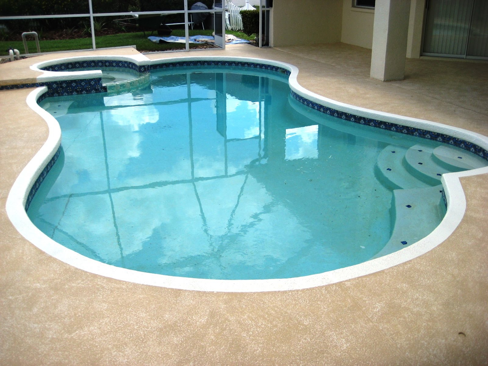 Pool Cool Deck Painting Lutz Land O Lakes Wesley Chapel New Tampa Fl with size 1600 X 1200