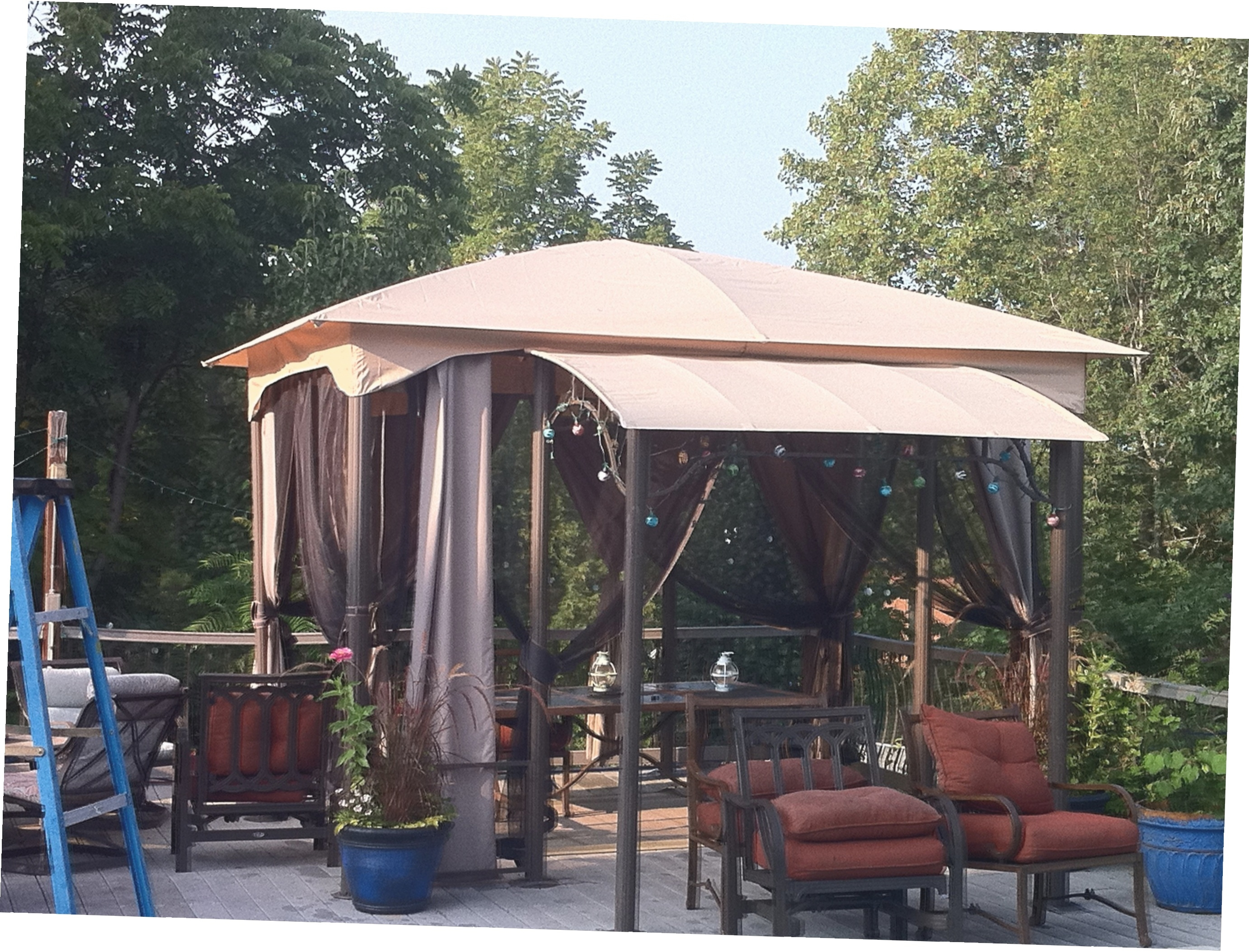 Portable Gazebos For Decks Gazebo Ideas with regard to sizing 2764 X 2107