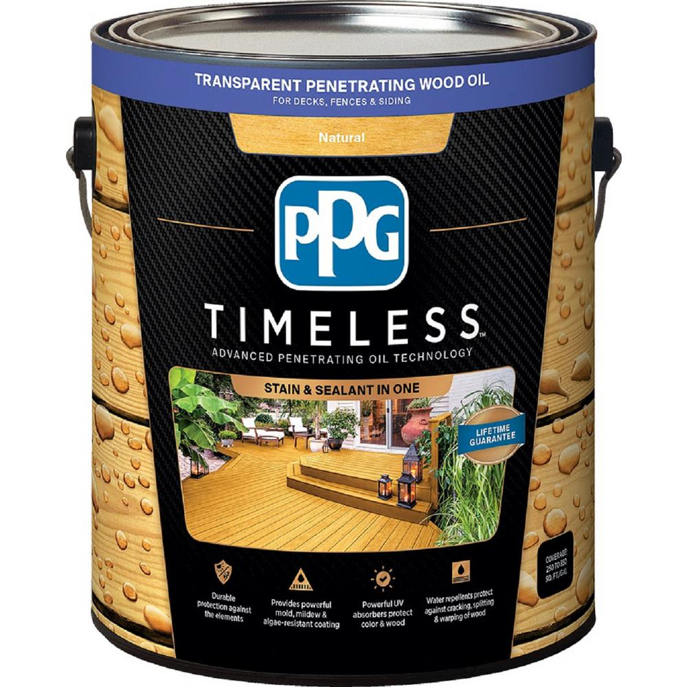 Ppg Timeless 1 Gal Tpo 0 Natural Transparent Penetrating Wood Oil inside dimensions 1000 X 1000