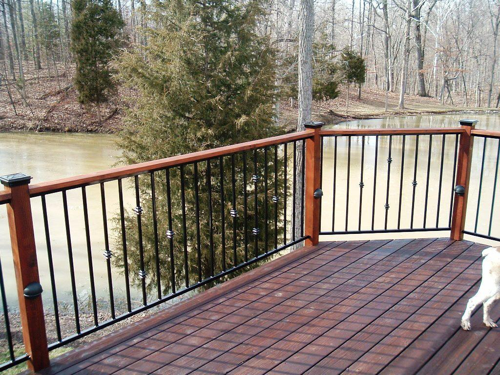 Prefab Metal Deck Railing Decks Ideas with regard to measurements 1024 X 768