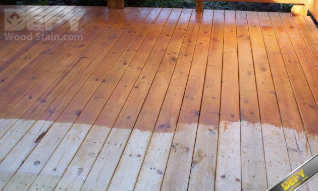 Pressure Treated Deck Partially Stained With Defy Extreme Wood Stain with sizing 1200 X 803