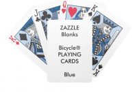 Print Bicycle Blue Playing Cards Blank pertaining to size 1106 X 1106