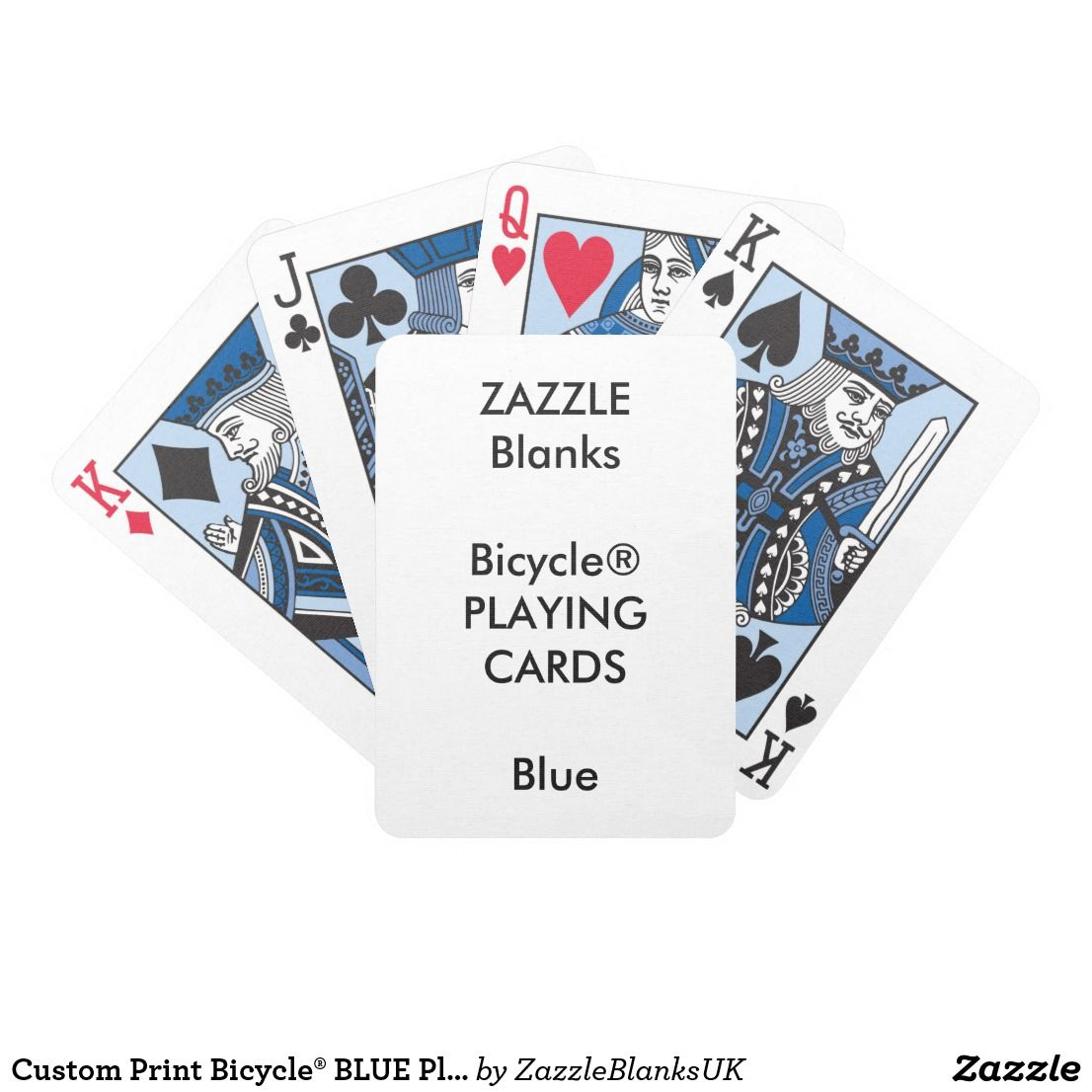 Print Bicycle Blue Playing Cards Blank pertaining to size 1106 X 1106