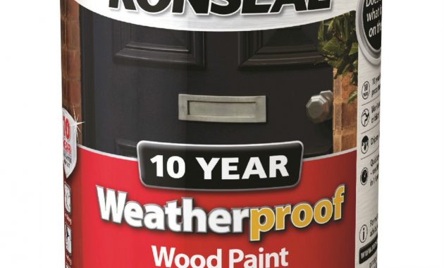 Ronseal Weatherproof 10 Year Exterior Wood Paint 25l All Colours in dimensions 1315 X 1600