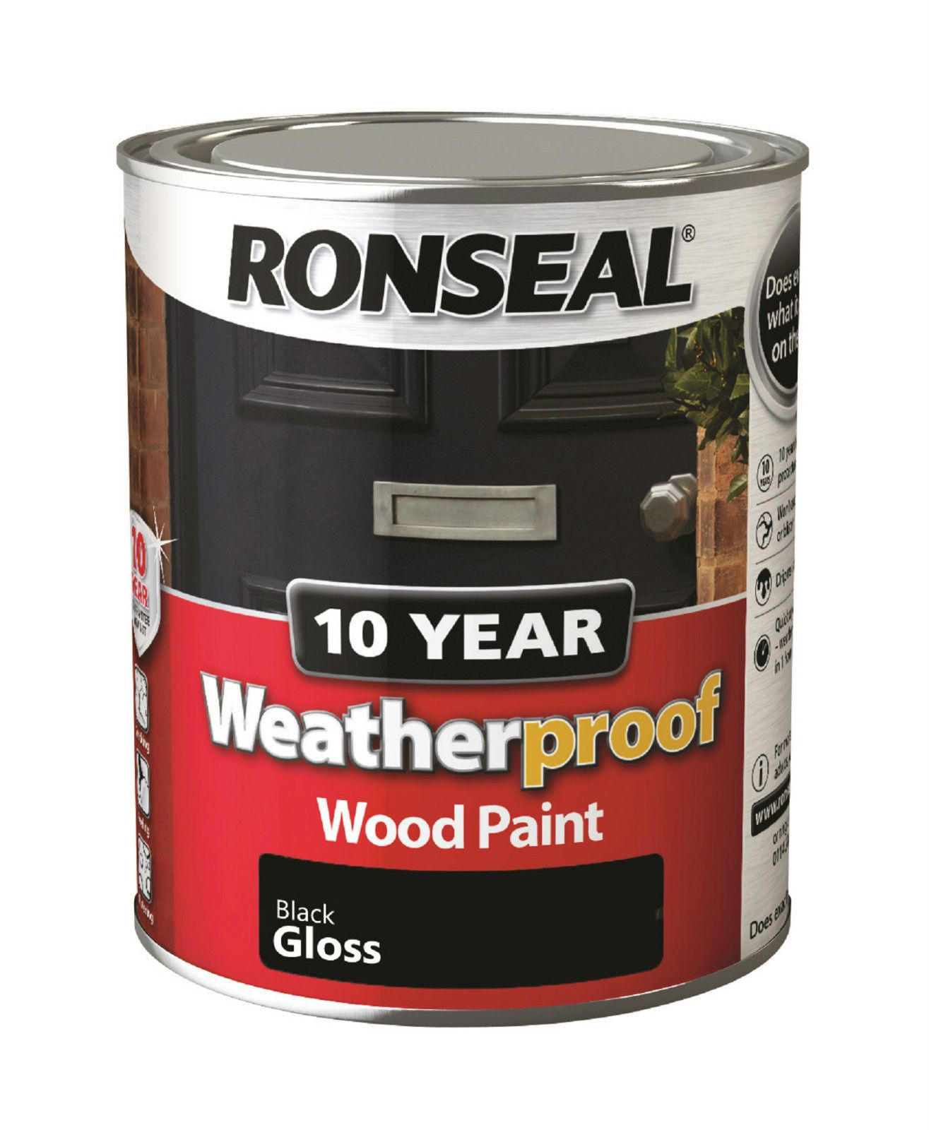 Ronseal Weatherproof 10 Year Exterior Wood Paint 25l All Colours in dimensions 1315 X 1600