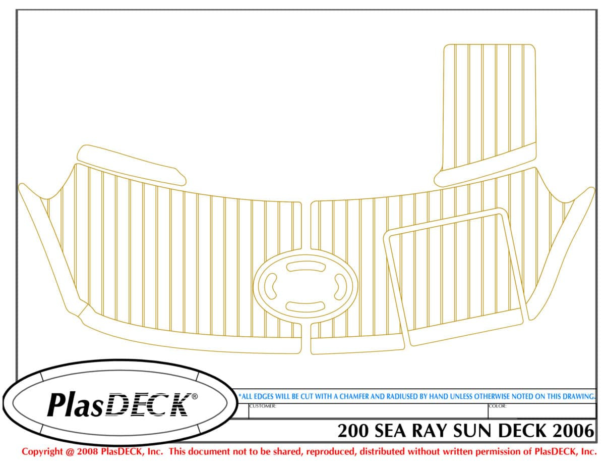 Sea Ray Plasdeck for sizing 1200 X 923