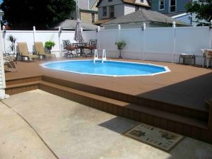 Semi Inground Pool With Deck Swimming Pool Installs Inground inside size 1024 X 768