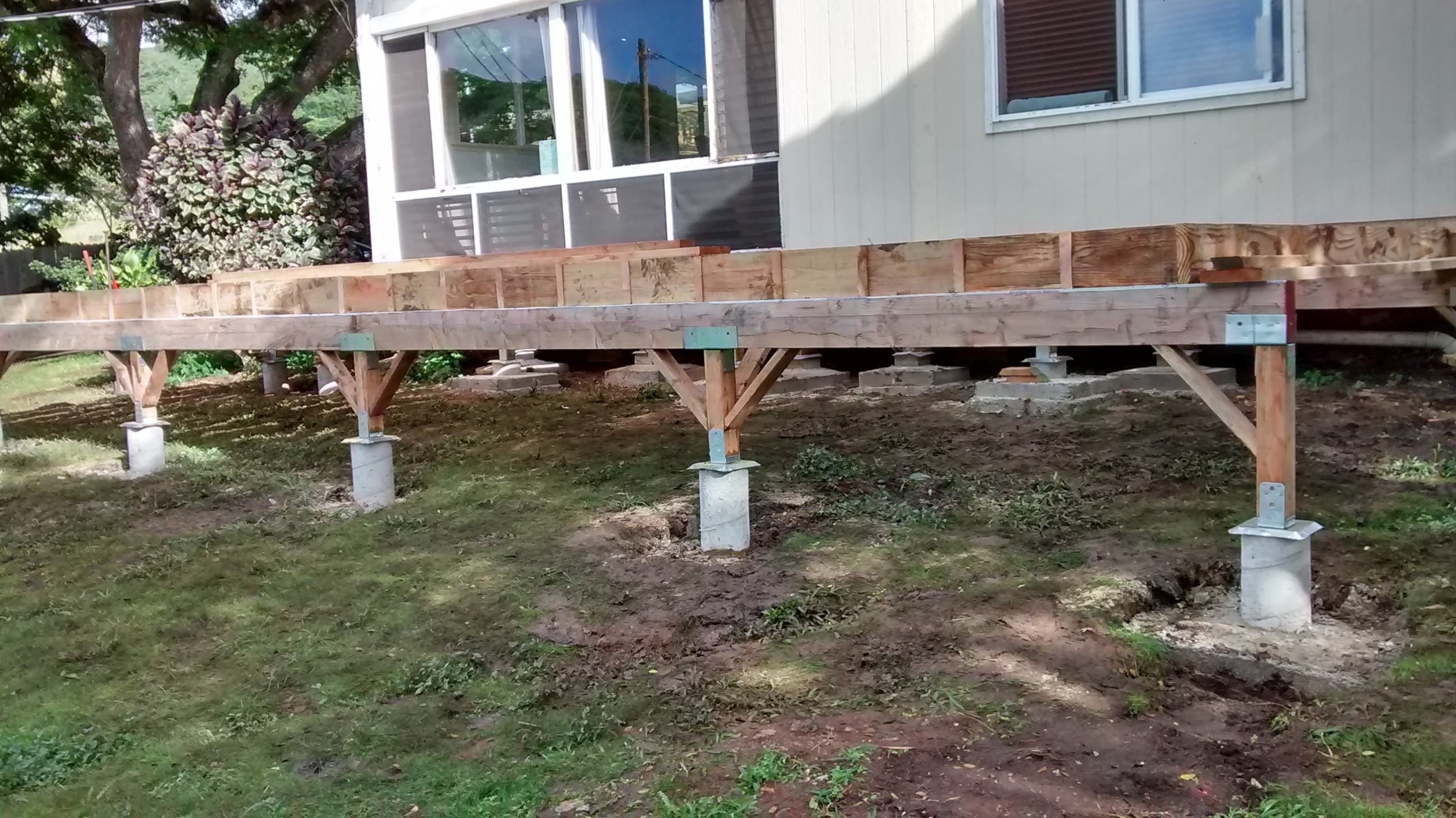 Setting Deck Posts Decks Fencing Contractor Talk inside sizing 2592 X 1456