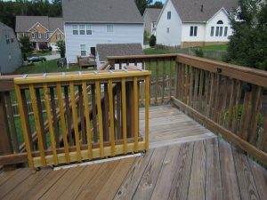 Sliding Deck Gate Sliding On Wheels Diy Wooden Deck Gate Looks throughout dimensions 1600 X 1200