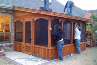 Small Screen Room With Door On The Side Hundt Patio Covers And Decks within dimensions 1200 X 900