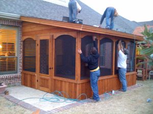 Small Screen Room With Door On The Side Hundt Patio Covers And Decks within dimensions 1200 X 900