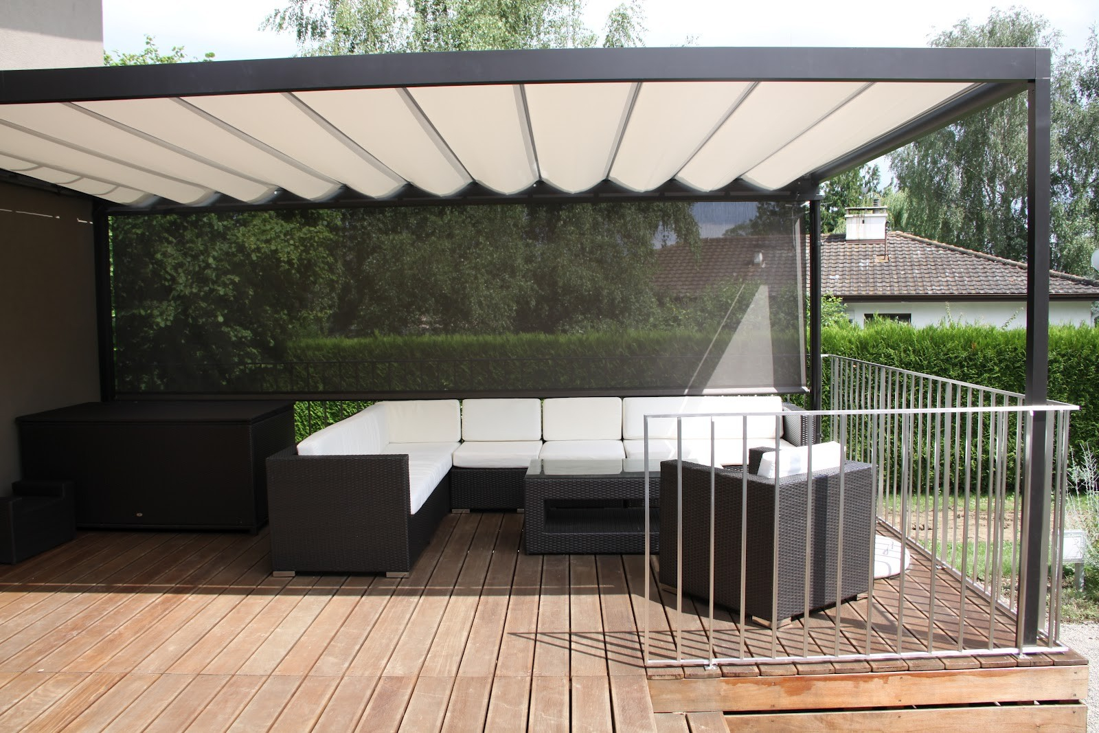 Sun Shade For The Large Deck Living In Switzerland Of Sun Shades For for proportions 1600 X 1067