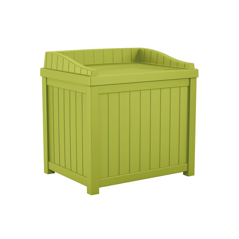 Suncast 22 Gal Green Small Storage Seat Deck Box Ss1000gd The inside dimensions 1000 X 1000