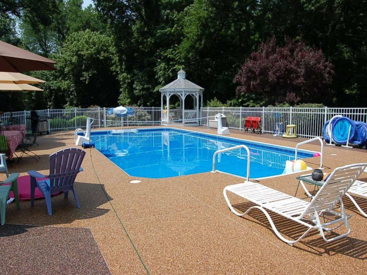 Swiming Pools Above Ground Pool Deck Carpet With Elegant Gazebo with regard to sizing 1280 X 960