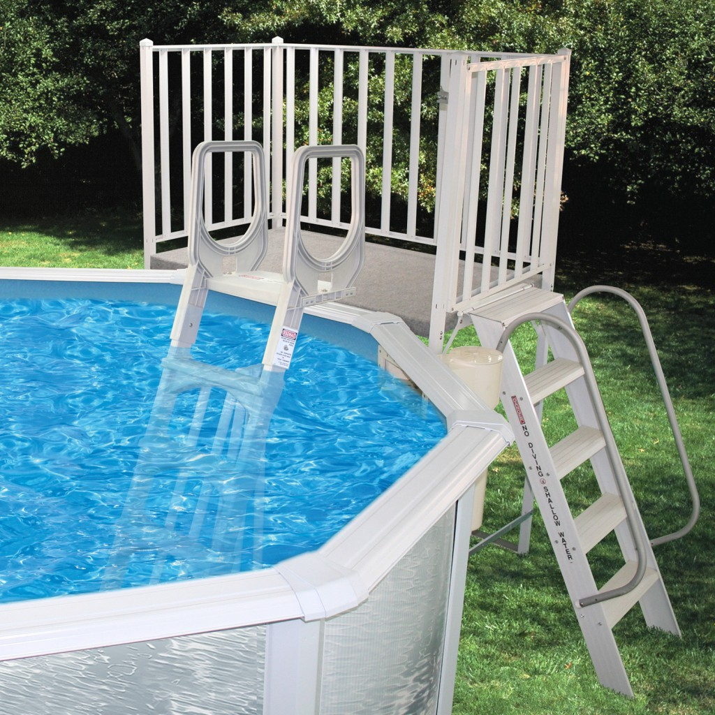 Swimming Pool Discountersfree Standing Aluminum Decks From 74988 intended for measurements 1024 X 1024